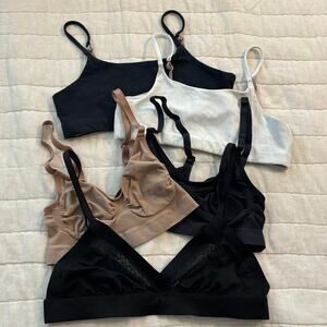 Lot of 5 Bralettes Bras Size S Skims Quince Victorias Secret
